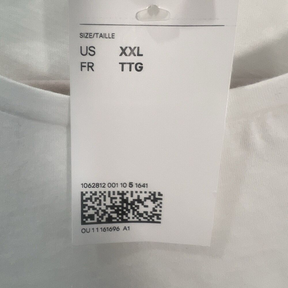 Bundle H&M Tees Cropped White Basic cuffed Short Sleeves XXL 2XL - Picture 2 of 8